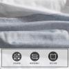 imageEddie Bauer  Oversized Queen Comforter Set 7 Piece Bed in a Bag Bedding Set Easy Care Cotton Percale Blend UltraSoft Breathable Fabrics Plaid Grey QueenPlaid Grey