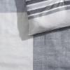 imageEddie Bauer  Oversized Queen Comforter Set 7 Piece Bed in a Bag Bedding Set Easy Care Cotton Percale Blend UltraSoft Breathable Fabrics Plaid Grey QueenPlaid Grey
