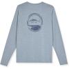 imageEddie Bauer Mens Long Sleeve Rashguard Shirt  UPF 40 Sun Protection  Ideal for Outdoor ActivitiesChambay Blue Heather