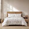 imageEddie Bauer  FullQueen Comforter Set Super Soft Reversible Bedding with Matching Sham Floral ampamp Pinstripe Design Wildflower Beige FullQueenWildflower Beige