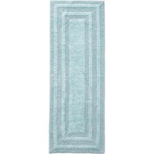 imageEddie Bauer  Bath Rug Soft Plush Tufted with SkidResistant Backing Quick Dry ampamp Super Absorbent Logan Beige 24quot x 40quotTurquoise