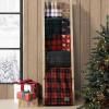 imageEddie Bauer  Throw Blanket Boucle Bedding with Faux Fur Reverse Soft ampamp Cozy Plaid Home Decor Capitol Hill Plaid Red 50quot x 70quotCapitol Hill Plaid Green