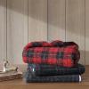 imageEddie Bauer  Throw Blanket Boucle Bedding with Faux Fur Reverse Soft ampamp Cozy Plaid Home Decor Capitol Hill Plaid Red 50quot x 70quotCapitol Hill Plaid Red