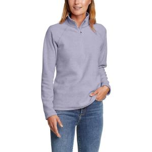 imageEddie Bauer Womens Fast Fleece RaglanSleeve 14Zip  SolidHyacinth