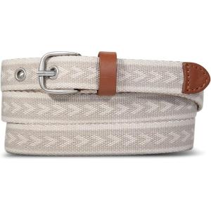 imageEddie Bauer Womens Cascade Grommet Webbing Belt with Metal BuckleKhaki