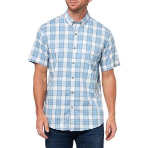 imageEddie Bauer Mens Mr Ss Voyager Flex ShirtBlue Fog