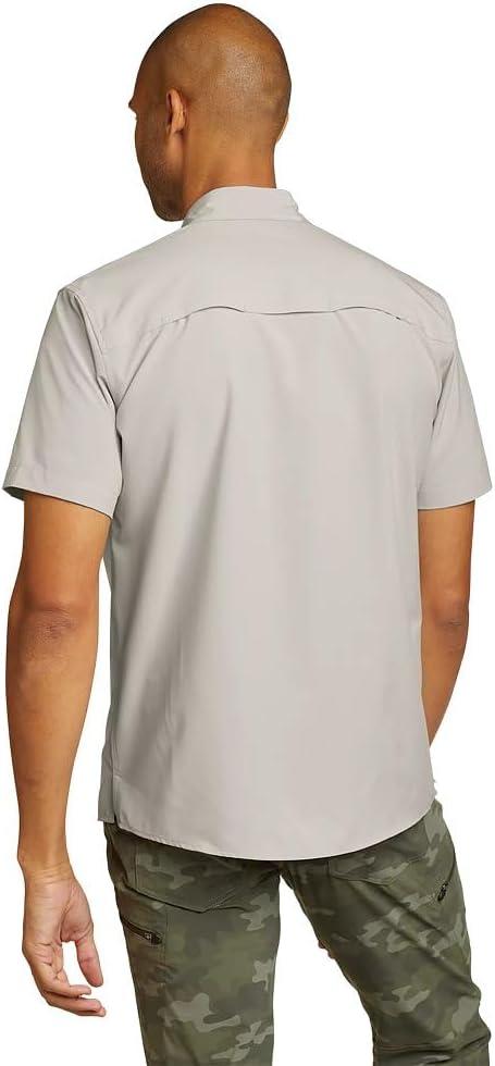 imageEddie Bauer Mens Atlas Exploration Flex ShortSleeve ShirtLt Gray