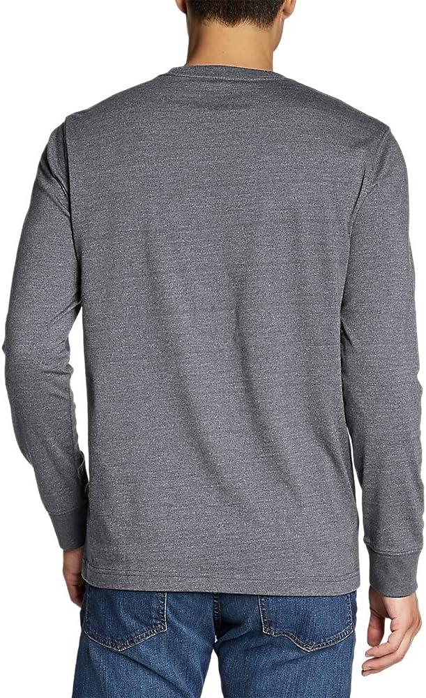 imageEddie Bauer Mens Legend Wash Pro LongSleeve TShirtGray Heather