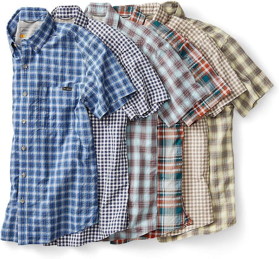 imageEddie Bauer Mens Pack It Seersucker ShortSleeve ShirtTrue Blue