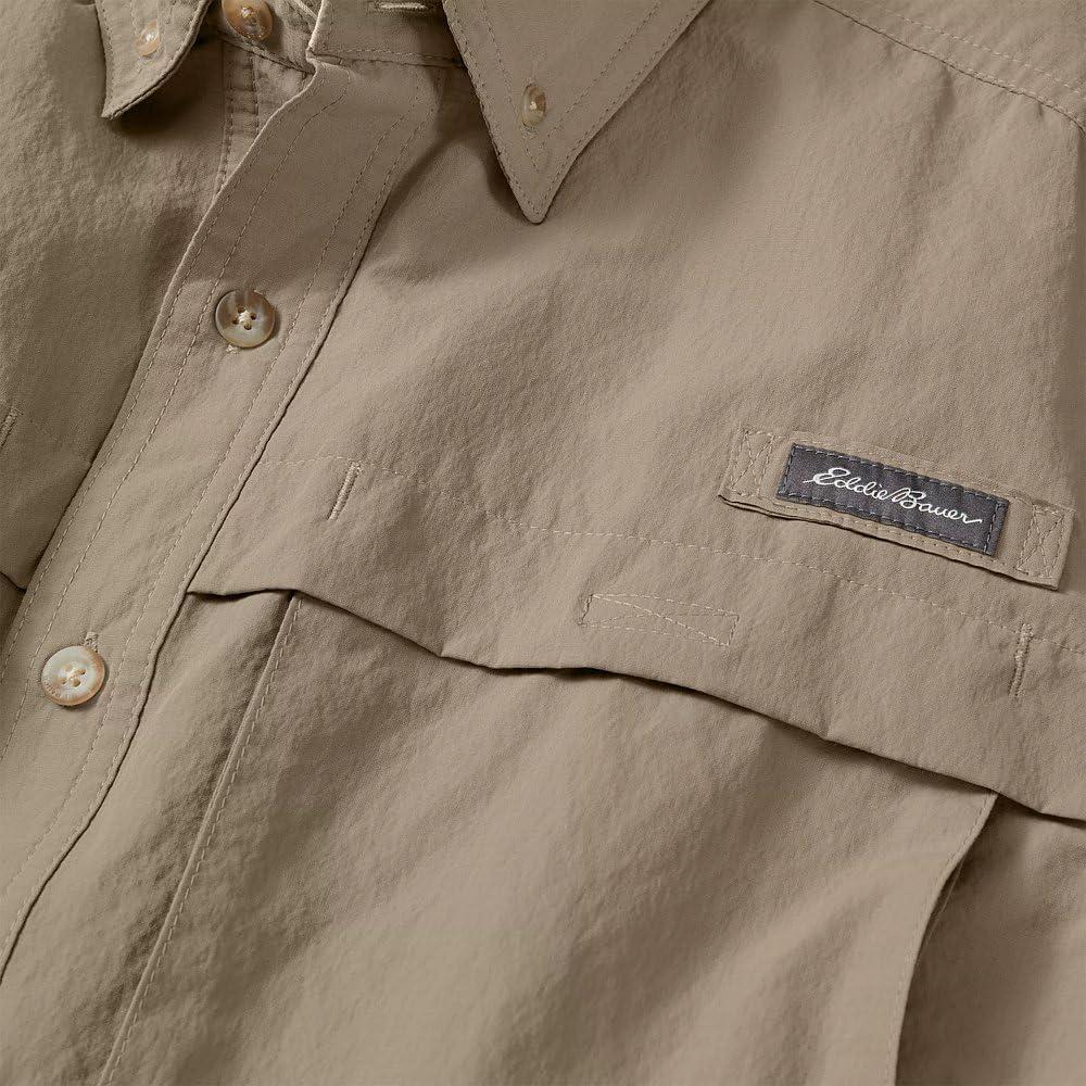 imageEddie Bauer Mens Ripstop Guide LongSleeve ShirtLight Khaki