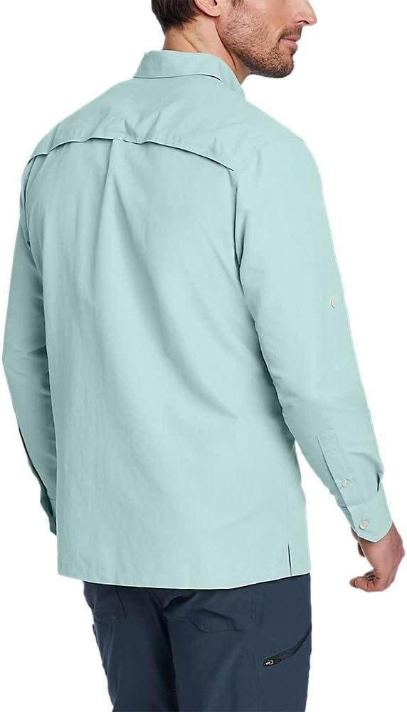 imageEddie Bauer Mens Ripstop Guide LongSleeve ShirtSea Blue