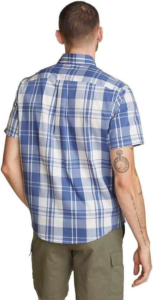 imageEddie Bauer Mens Voyager Flex ShortSleeve ShirtBluebird