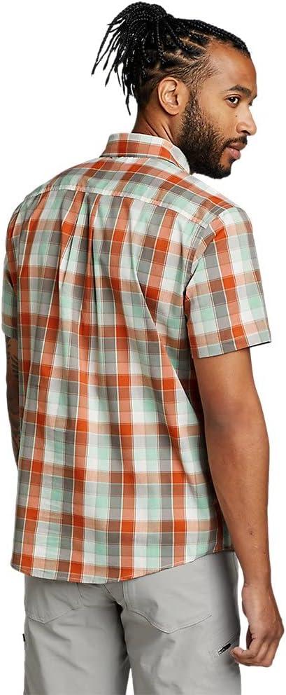 imageEddie Bauer Mens Voyager Flex ShortSleeve ShirtBottle Green