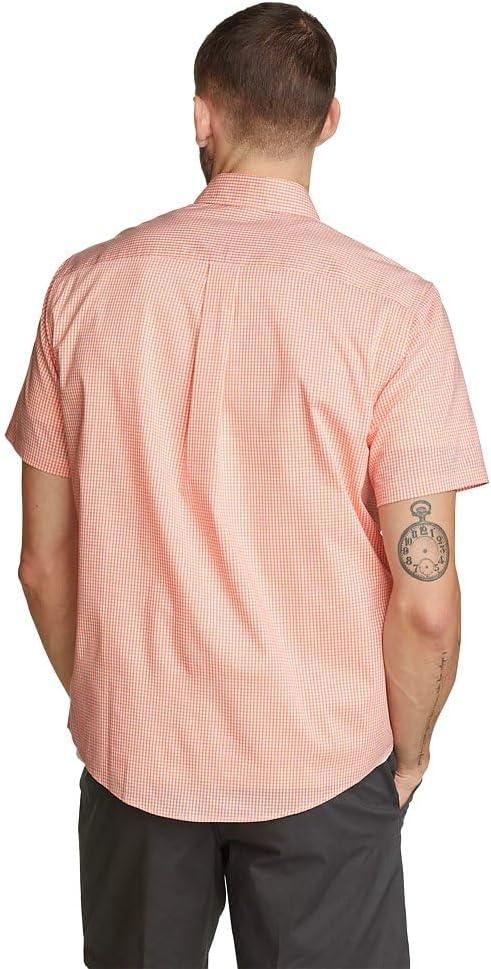 imageEddie Bauer Mens Voyager Flex ShortSleeve ShirtFlamingo
