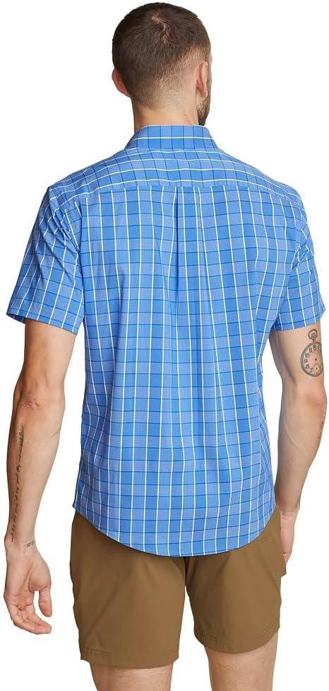 imageEddie Bauer Mens Voyager Flex ShortSleeve ShirtLapis