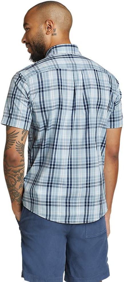 imageEddie Bauer Mens Voyager Flex ShortSleeve ShirtSlate Blue