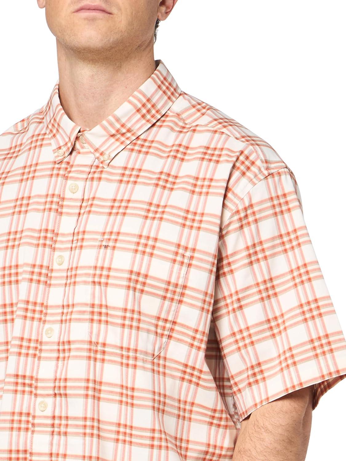 imageEddie Bauer Mens Voyager Flex ShortSleeve ShirtTerracotta