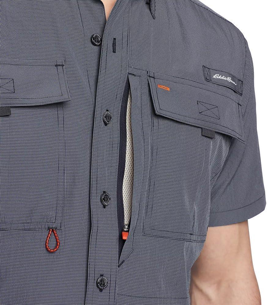 imageEddie Bauer mens Upf Guide 20 Shortsleeve ShirtNavy
