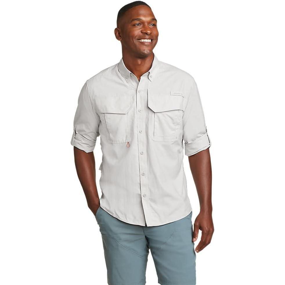 imageEddie Bauer Mens King Salmon LongSleeve ShirtCement