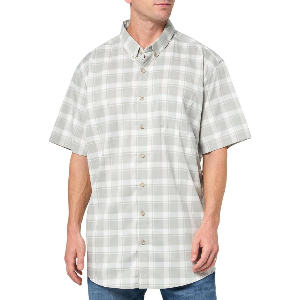 imageEddie Bauer Mens Voyager Flex ShortSleeve ShirtHerb