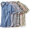 imageEddie Bauer Mens Pack It Seersucker ShortSleeve ShirtSlate Blue