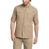 imageEddie Bauer Mens Ripstop Guide LongSleeve ShirtLight Khaki