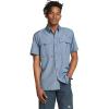 imageEddie Bauer mens Upf Guide 20 Shortsleeve ShirtDeep Sky