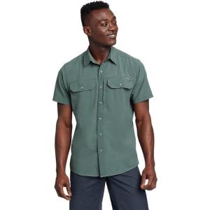 imageEddie Bauer Mens Atlas Exploration Flex ShortSleeve ShirtEvergreen