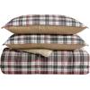 imageEddie Bauer  Queen Comforter Set Reversible Plaid Alt Down Bedding with Matching Shams Home Decor for Colder Months Astoria Red QueenAstoria RedCharcoal