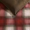 imageEddie Bauer  Queen Comforter Set Reversible Plaid Alt Down Bedding with Matching Shams Home Decor for Colder Months Astoria Red QueenNavigation RedBlackIvory