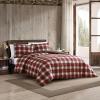 imageEddie Bauer  Queen Comforter Set Reversible Plaid Alt Down Bedding with Matching Shams Home Decor for Colder Months Astoria Red QueenNavigation RedBlackIvory