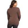imageEddie Bauer Womens Favorite LongSleeve Crewneck TShirtDk Mushroom