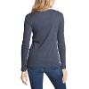 imageEddie Bauer Womens Favorite LongSleeve Crewneck TShirtHtr Indigo
