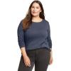 imageEddie Bauer Womens Favorite LongSleeve Crewneck TShirtHtr Indigo