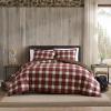 imageEddie Bauer  Queen Comforter Set Reversible Plaid Alt Down Bedding with Matching Shams Home Decor for Colder Months Astoria Red QueenNavigation RedBlackIvory