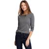 imageEddie Bauer Womens Favorite LongSleeve Crewneck TShirtMed Htr Gray