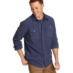 imageEddie Bauer Mens Chutes Microfleece Shirt  StripeAtlantic