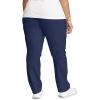 imageEddie Bauer Womens Rainier Hiking Pants Durable Comfortable Water Repellent Phone Pocket UPF 50 ProtectionMedium Indigo