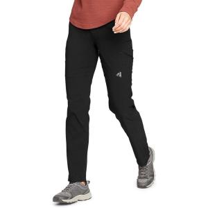 imageEddie Bauer Womens Rainier Hiking Pants Durable Comfortable Water Repellent Phone Pocket UPF 50 ProtectionBlack