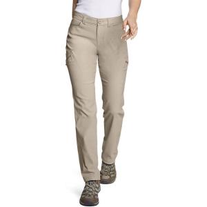 imageEddie Bauer Womens Rainier Hiking Pants Durable Comfortable Water Repellent Phone Pocket UPF 50 ProtectionPumice