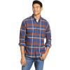 imageEddie Bauer Mens Favorite Classic Fit FlannelPlaidNavy Heather
