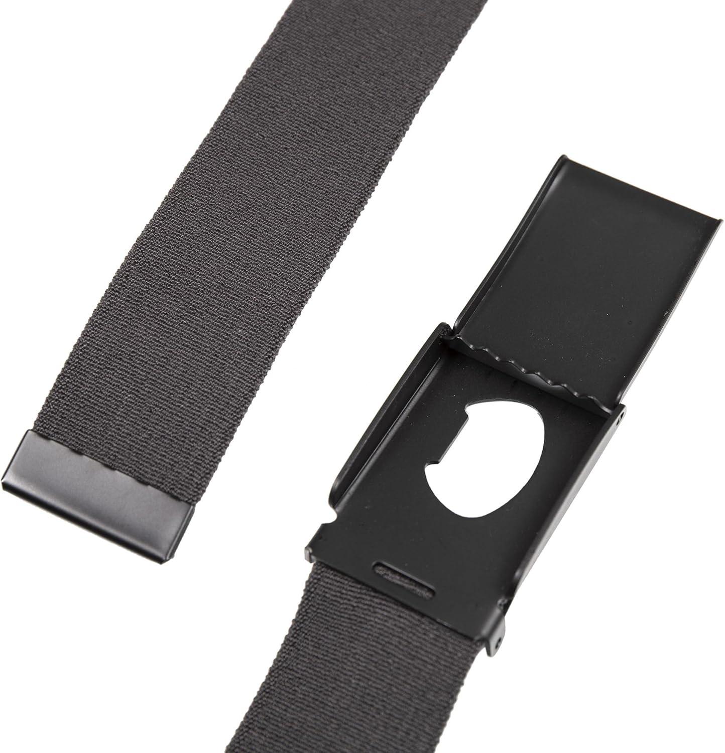 imageEddie Bauer Mens Backcountry Belt  Webbing  Adjustable  Metal Buckle  Active  Outdoor  Casual  HikingMilitary Clamp  Dark Smoke