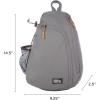 imageEddie Bauer Ripstop Sling Bag  Travel  Everday Carry  Lightweight  Ripstop Nylon  Adjustable  8L  Dark RubySlate