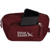 imageEddie Bauer Stowaway Packable Waistpack  Sling  Fanny  Travel  Lightweight  Outdoor  Ripstop PolyesterBlack Cherry