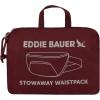 imageEddie Bauer Stowaway Packable Waistpack  Sling  Fanny  Travel  Lightweight  Outdoor  Ripstop PolyesterBlack Cherry