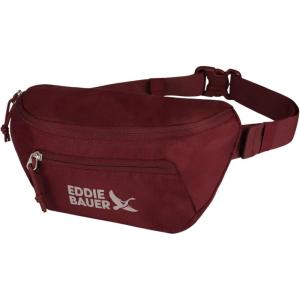 imageEddie Bauer Stowaway Packable Waistpack  Sling  Fanny  Travel  Lightweight  Outdoor  Ripstop PolyesterBlack Cherry