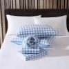 imageEddie Bauer  Twin Sheets Cotton Flannel Bedding Set Brushed For Extra Softness Cozy Home Decor Beacon Hill Ivory TwinArrowhead Tartan Blue