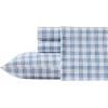 imageEddie Bauer  Twin Sheets Cotton Flannel Bedding Set Brushed For Extra Softness Cozy Home Decor Beacon Hill Ivory TwinArrowhead Tartan Blue