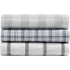 imageEddie Bauer  Twin Sheets Cotton Flannel Bedding Set Brushed For Extra Softness Cozy Home Decor Beacon Hill Ivory TwinBunkhouse Plaid CharcoalWhite
