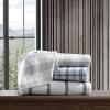 imageEddie Bauer  Twin Sheets Cotton Flannel Bedding Set Brushed For Extra Softness Cozy Home Decor Beacon Hill Ivory TwinBunkhouse Plaid CharcoalWhite
